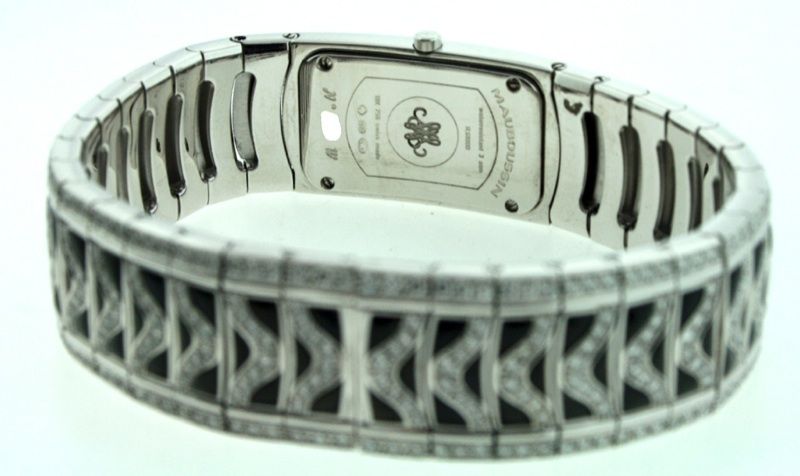 Mauboussin 18K White Gold All Diamond and Obsidian New $153 060 00