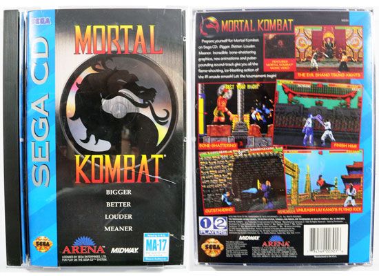 Sega CD Mortal Combat Video Game Complete Set RARE