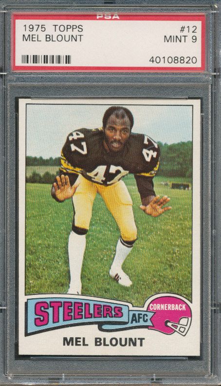 1975 Topps 012 Mel Blount PSA Mint 9 8820