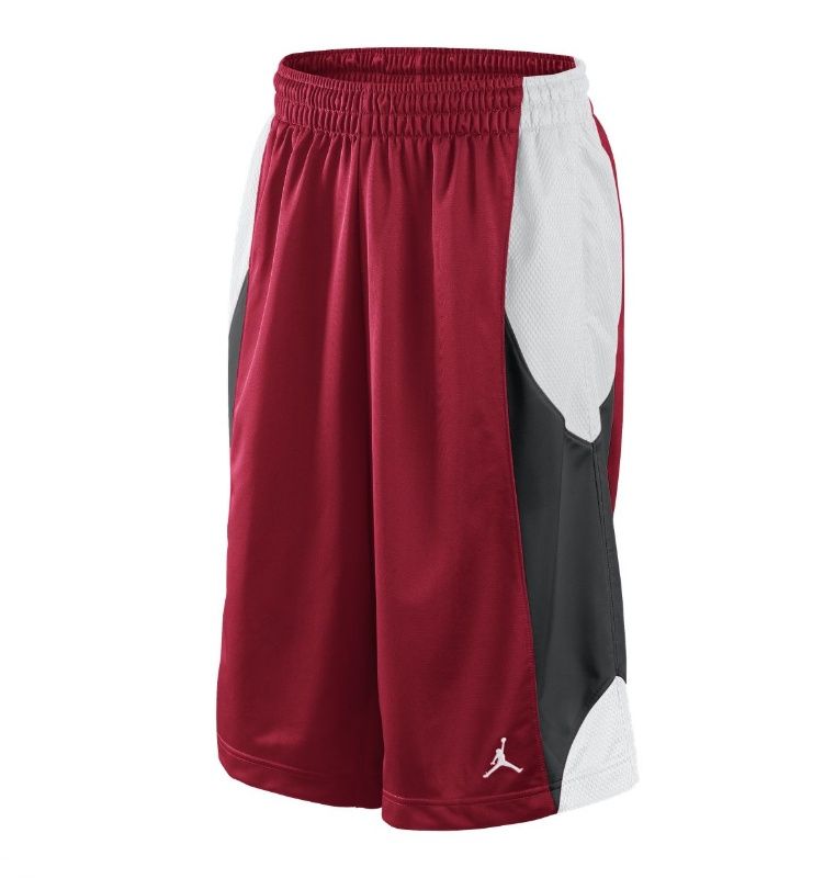 Jordan Durasheen Short Red Black White Gym Basketball Shorts 404309