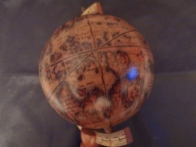 Mercurio DOro Wooden Globe Made in Italy Very RARE