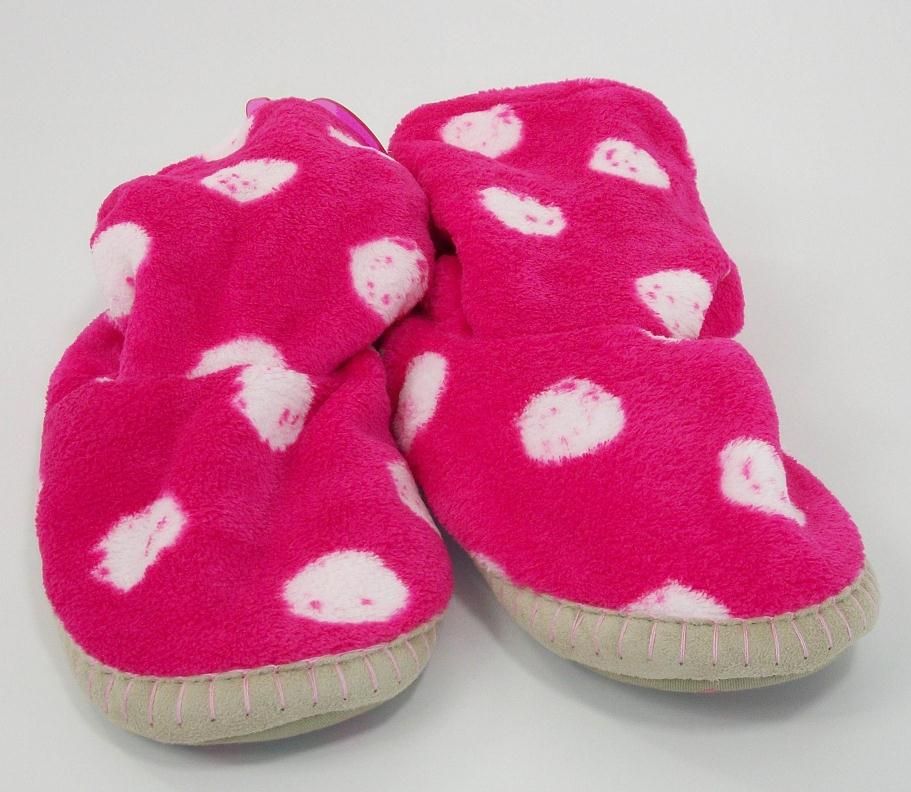 Jenni Jennifer Moore Womens s Soft Going Dotty Pink Plush Bootie