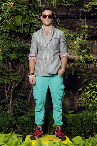 Michael Bastian for Gant Red White Block Stripe Shirt New for SS12