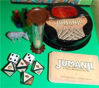 Jumanji The Game Milton Bradley MB 1995 100 Complete Board Game