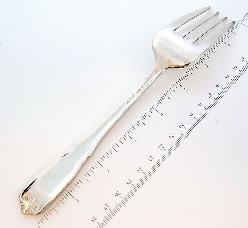 Milburn Rose Westmorland Sterling Silver Cold Meat Fork