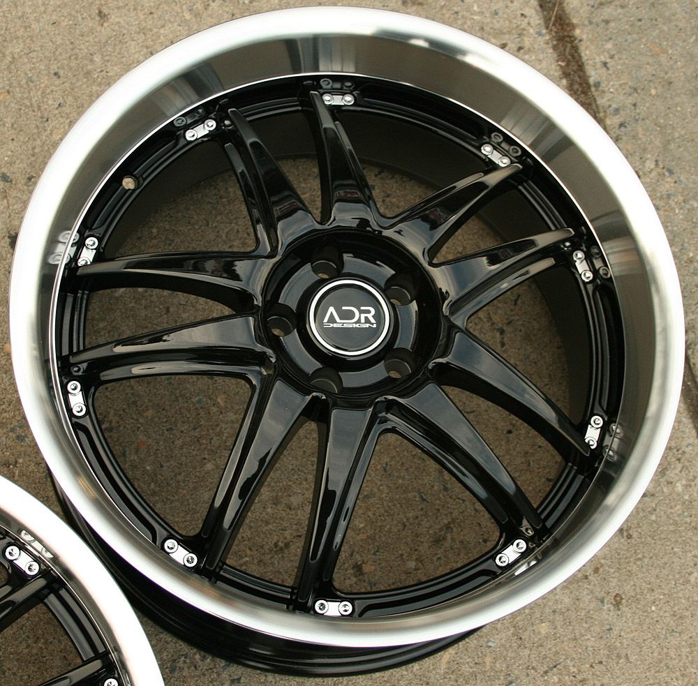 Adr Decadence 20 Glossy Black Rims Wheels Lexus LS430 Staggered
