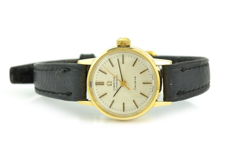 Vintage Omega Ladies Watch Gold Seamaster 18K 1950S