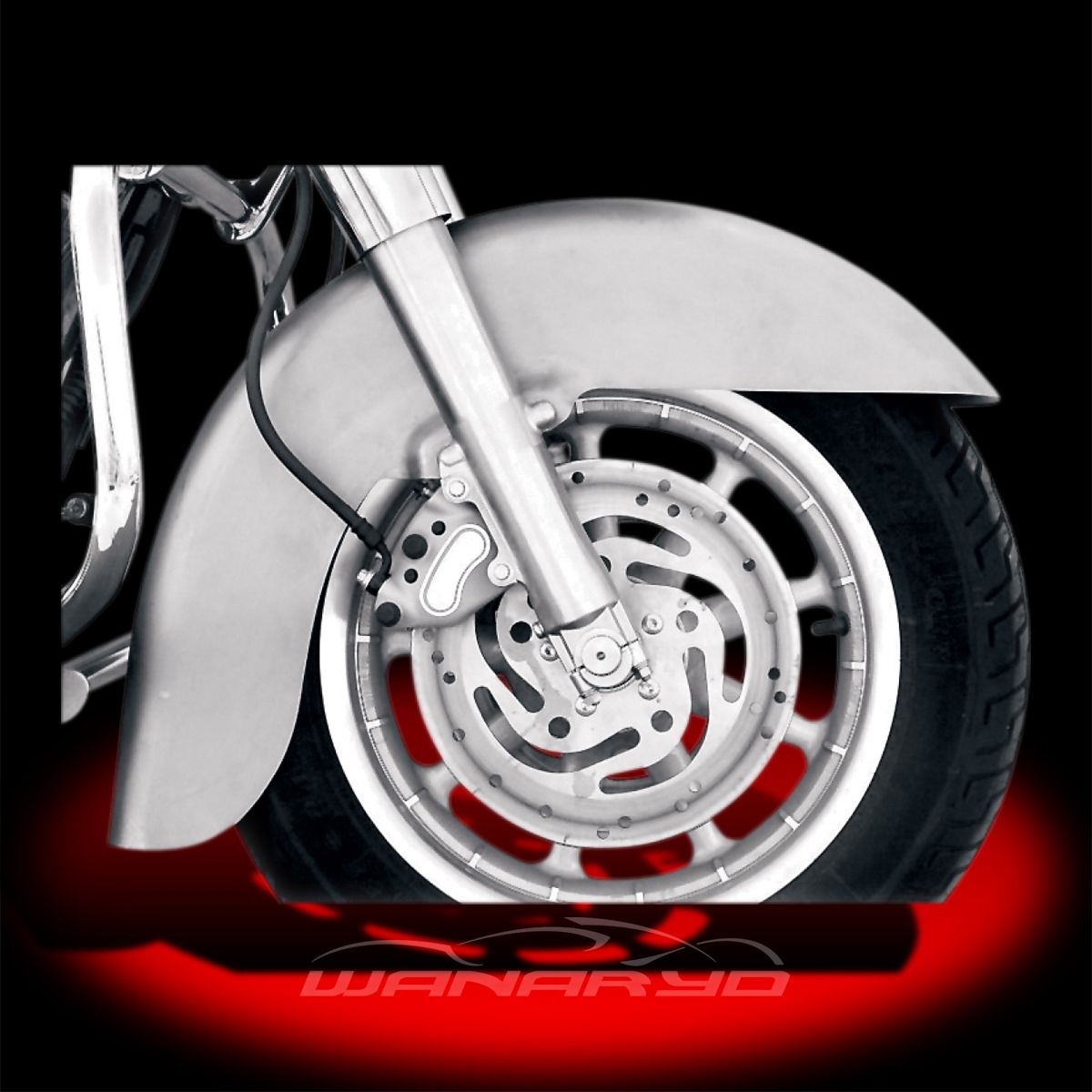 Custom Replacement Front Fender for 94 11 Harley Flt 16 Wheels