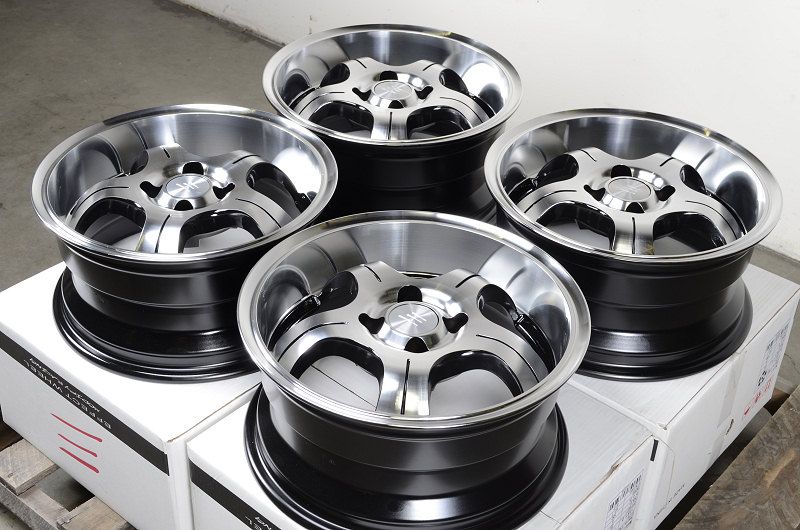 15 4x100 Polished Low Offset 25 4 Lug Wheels Integra Scion XB Civic