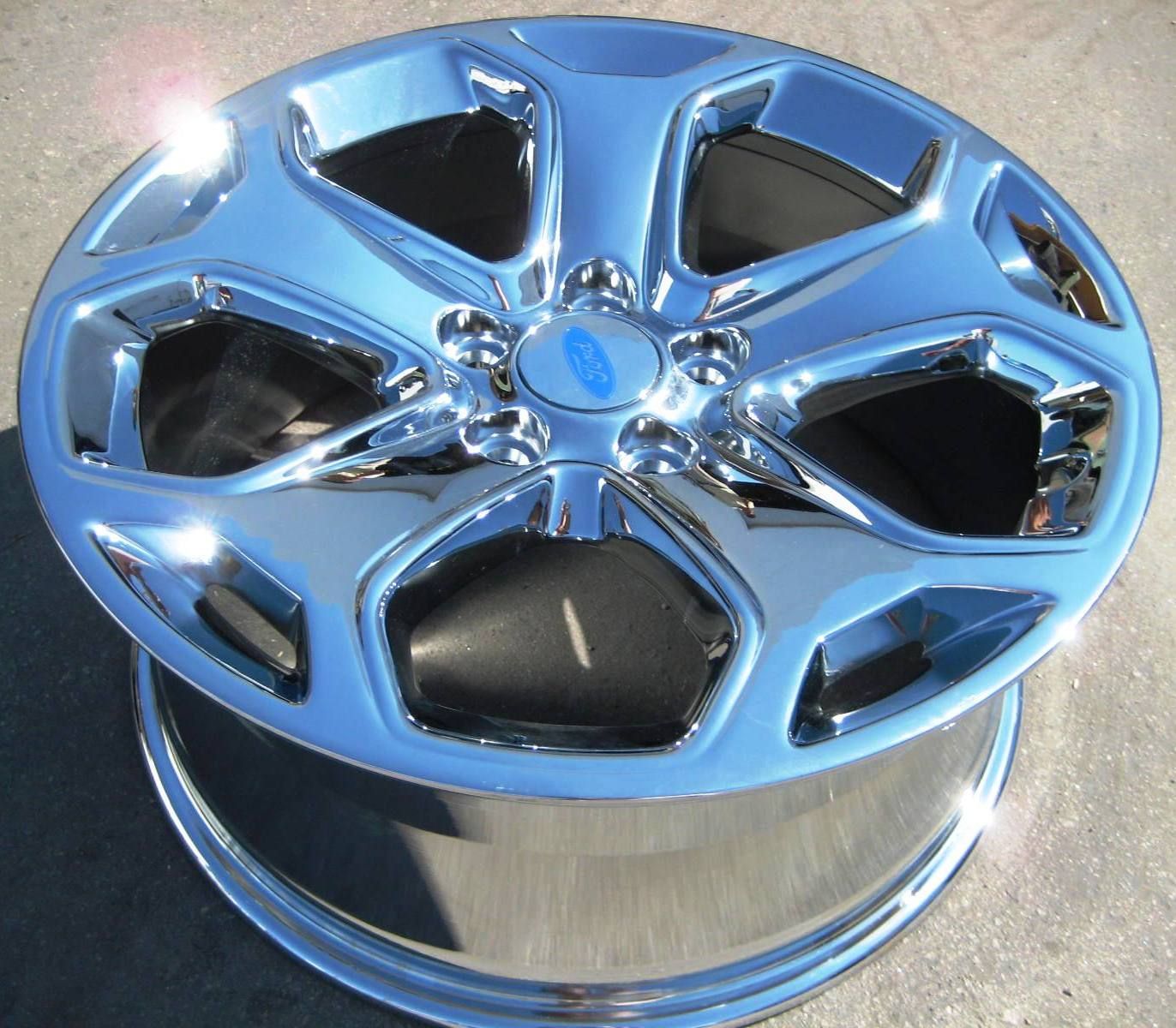 NEW 18 FACTORY FORD EDGE OEM CHROME WHEELS RIMS 2010 13 3848 OUTRIGHT