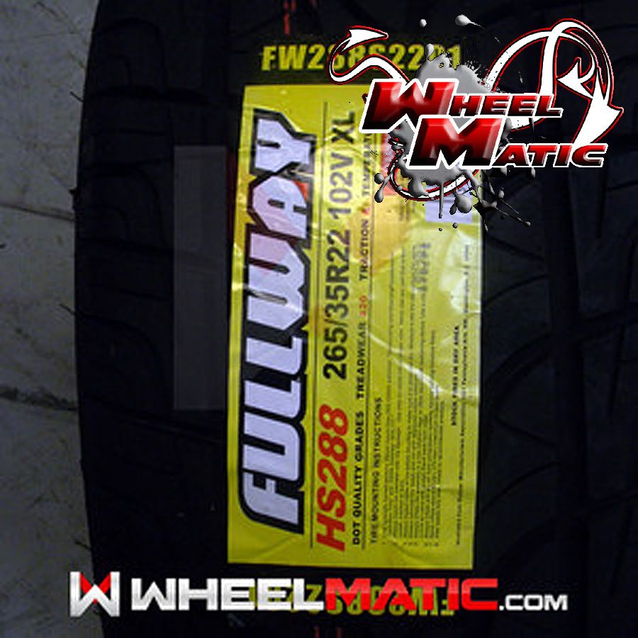 New 265 35R22 Fullway HS288 Tire 265 35 22 2653522