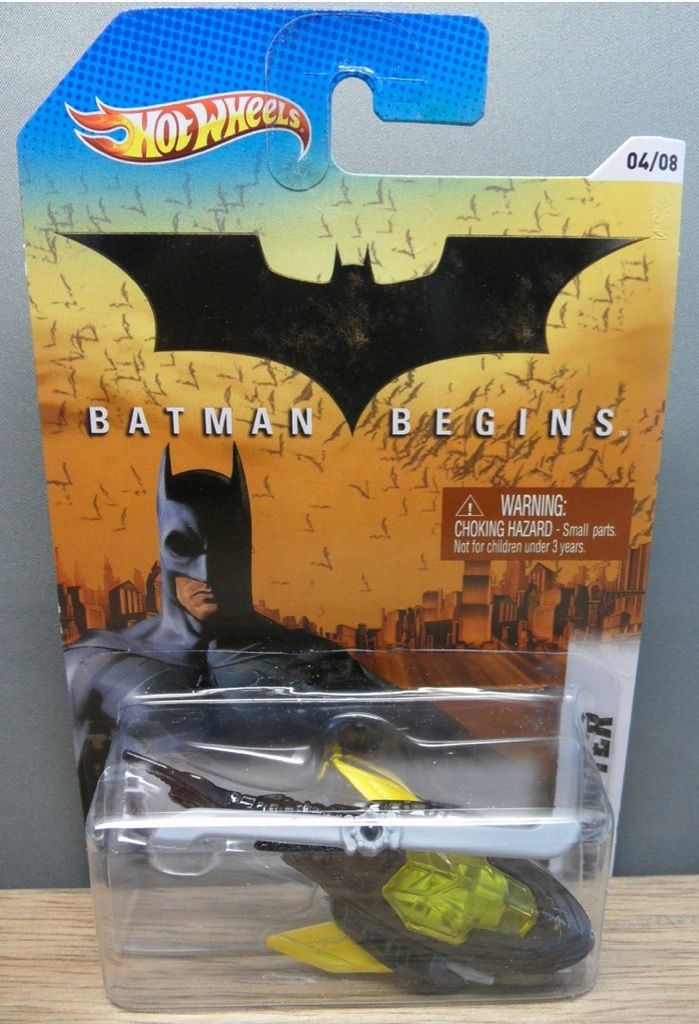 Hot Wheels Batman Begins Batcopter from The Movie Die Cast 1 64 Scale