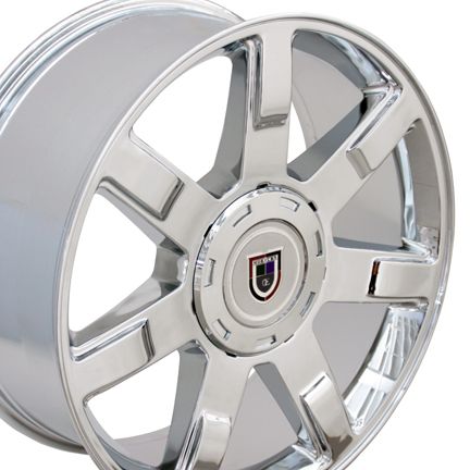 20 Chrome Escalade 7 Spoke Style Wheels Fit Cadillac