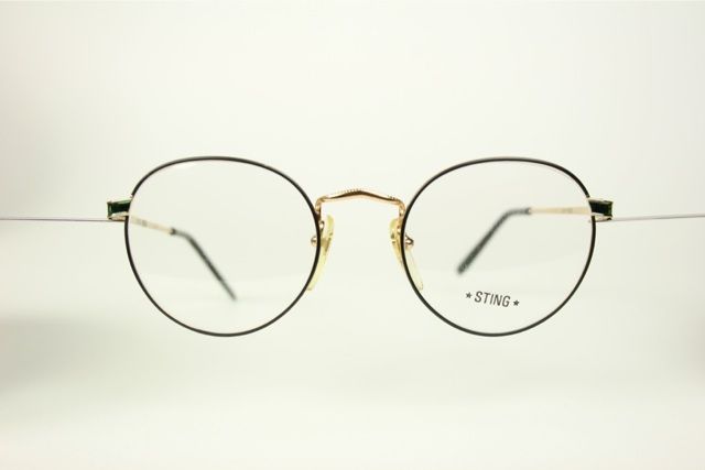 Vintage Metal Panto Eyeglasses Frame by Sting A6