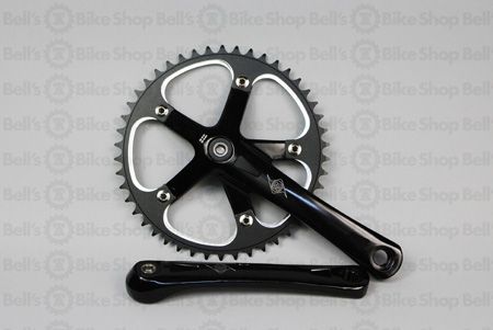 Origin8 Track Cranks Black 170mm 46T Crankset Fixed Gear