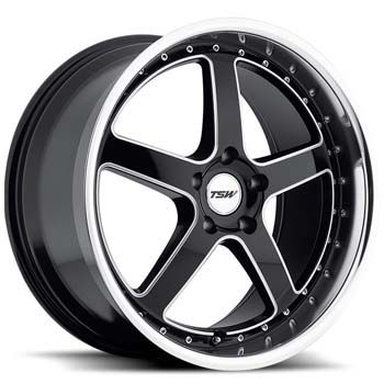 19x8 TSW Wheels Carthage 5x100 ET35 Black 4 New Rims