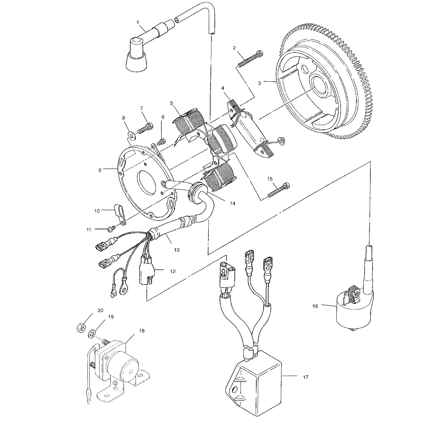 New Polaris 3083923 250 300 350 400 Sportsman Coil