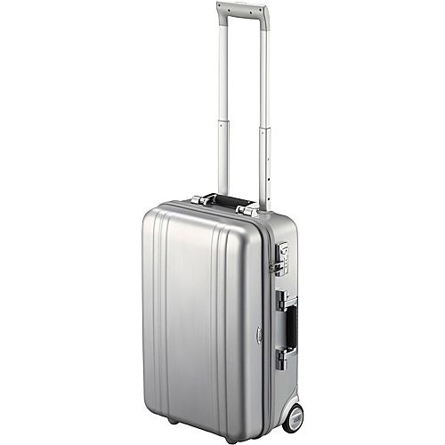 Zero Halliburton 21 Zippered 2 Wheel Carryon Silver