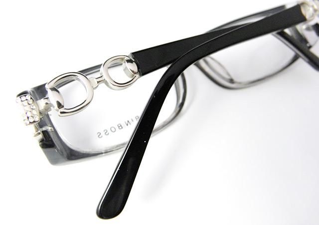 Black Transparent Silver Women Ladies Optical Eyeglasses Frame Eyewear