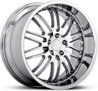 18 inch Ruff Racing 281 Staggered Chrome Wheels 5x114 3