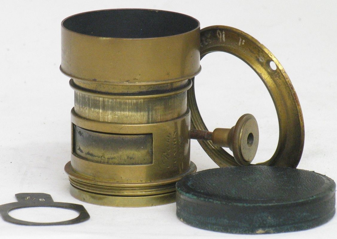 Antique Daguerreotype Wet Plate Petzval Type Brass Lens by Ross london