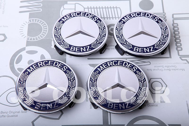 X4 Genuine Mercedes Benz Wheel Center Caps C E s SL SLK CL CLS CLK ml