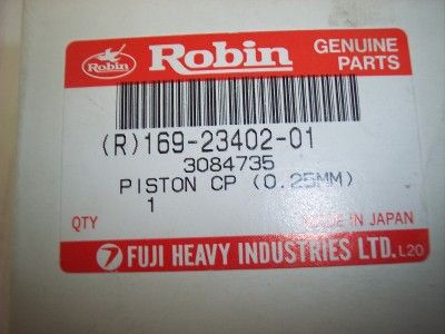 ROBIN SUBARU FUJI MOTOR 83.25mm 0.25MM PISTON OEM NOS