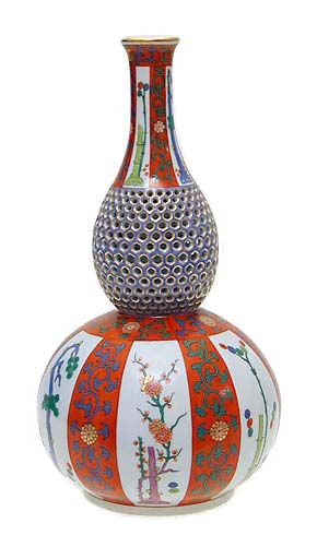 Early 20th Cent Herend Red Dynasty Godollo Vase