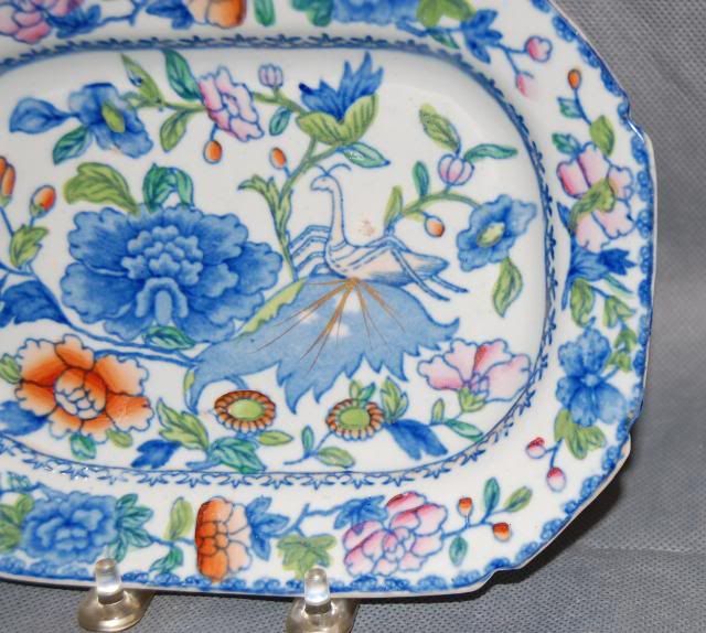 Masons Pearlware Indian Grasshopper Small Platter