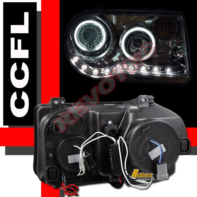 CHRYSLER 300C SRT 8 CCFL ANGELEYE HALO RIMS PROJECTOR HEADLIGHTS 06 07