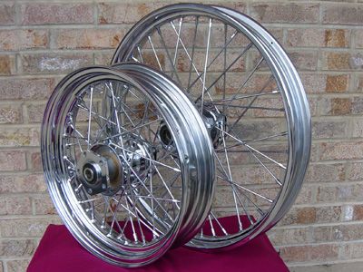 21X2.15 & 16X3 40 SPOKE CHOPPER CUSTOM WHEEL SET FOR HARLEY 1984 99