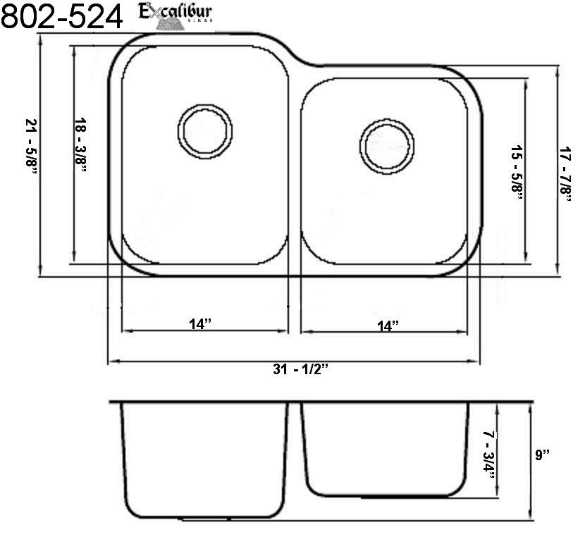 Excalibur Sinks supplies superior quality stainless steel sinks to