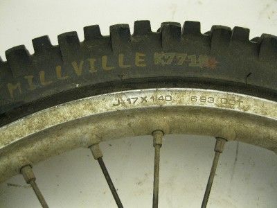 1994 Kawasaki KX 80 Front Tire Wheel Rim Used Dirtbike