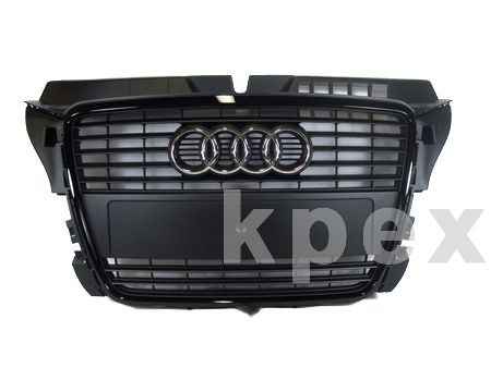 Schwarz Optik Paket S Line Frontgrill S3 Sportback 2008 Ringe