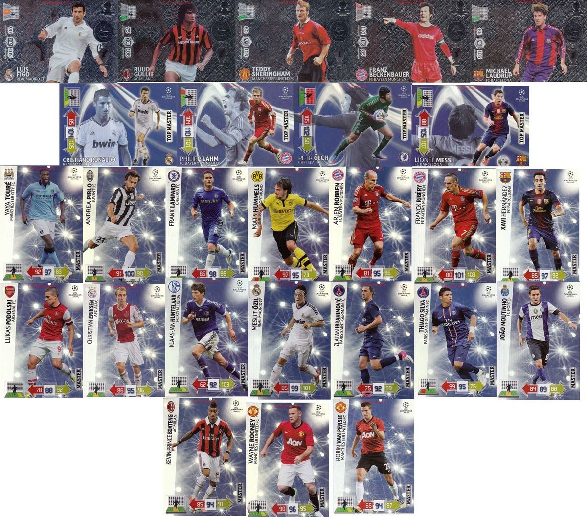 Panini Adrenalyn 2012/2013 12/13   Master / Top Master / Legends