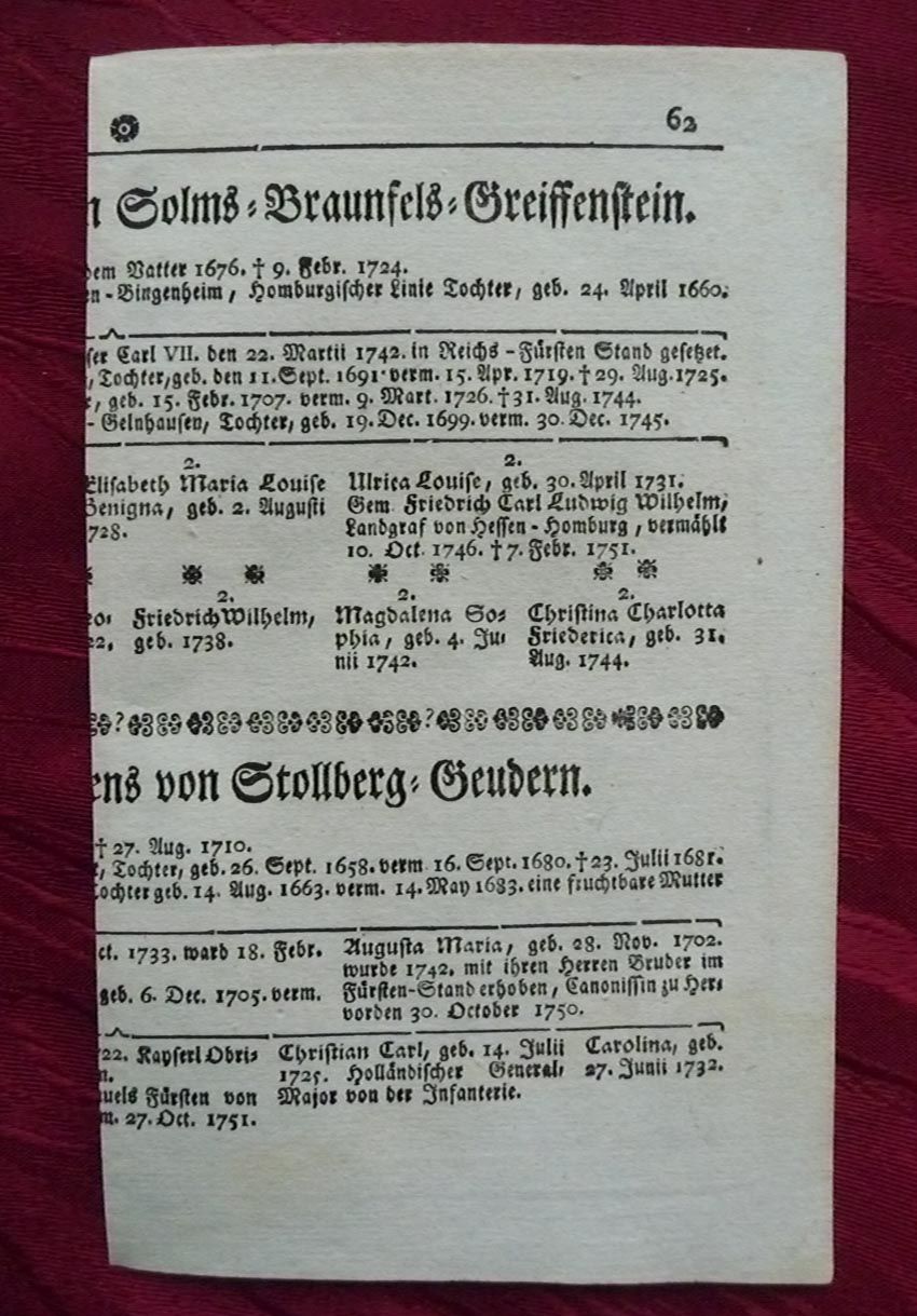 HERALDIK WAPPEN FÜRST ZU STOLLBERG GEUDERN KUPFERSTICH CHRISTOPH