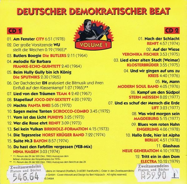 Deutscher Demokratischer Beat   Vol. 1   2 CD Cardboard