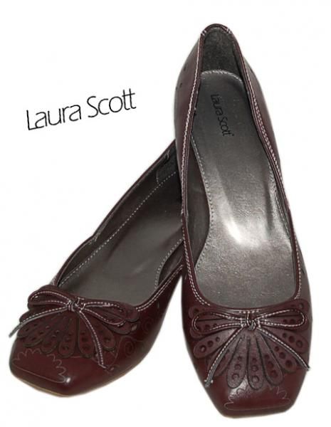 Laura Scott edle Ballerina Pumps 4   Farben Gr. 36   41