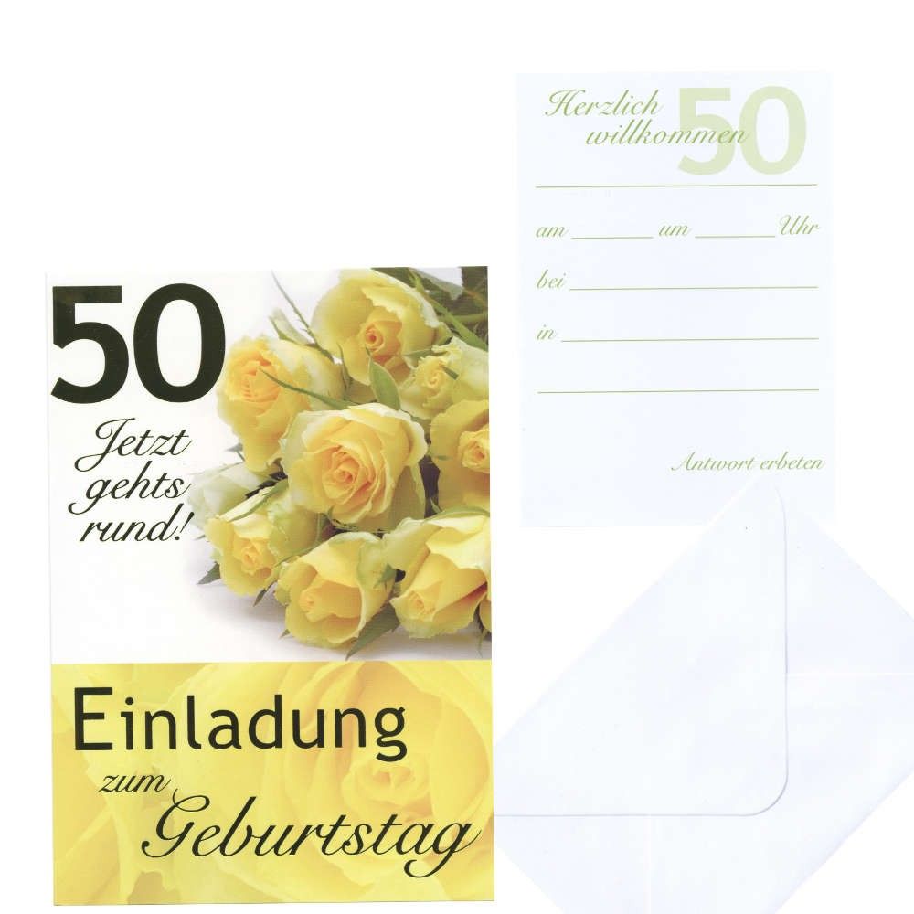 Einladungskarte Einladung 50. Geburtstag