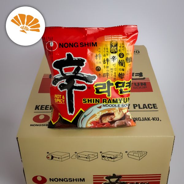 Karton Nong Shim Shin Ramyun *SCHARF* Instant Nudelsuppen 20x120g