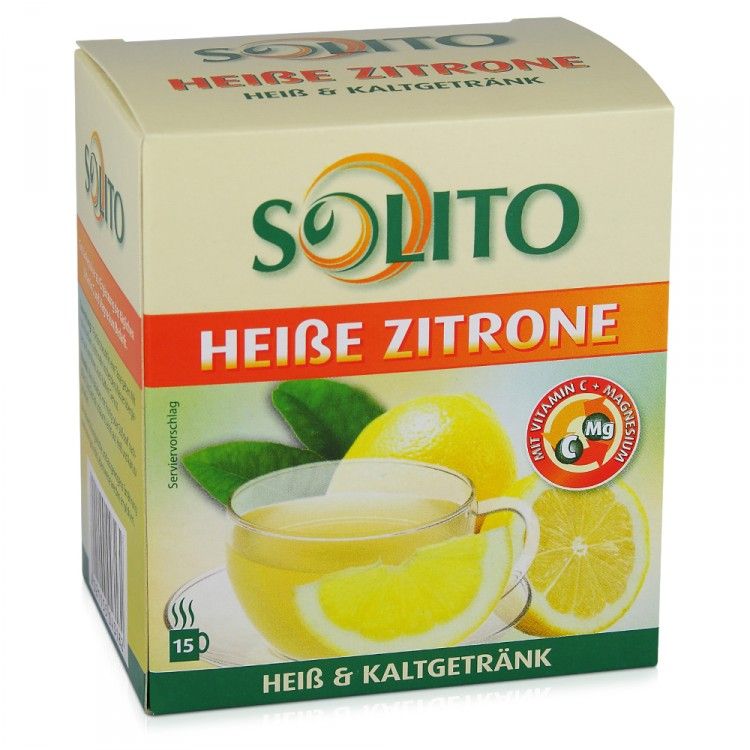 11,93 EUR/kg) SOLITO Heiße Zitrone Instant Heißgetränk 15x10g