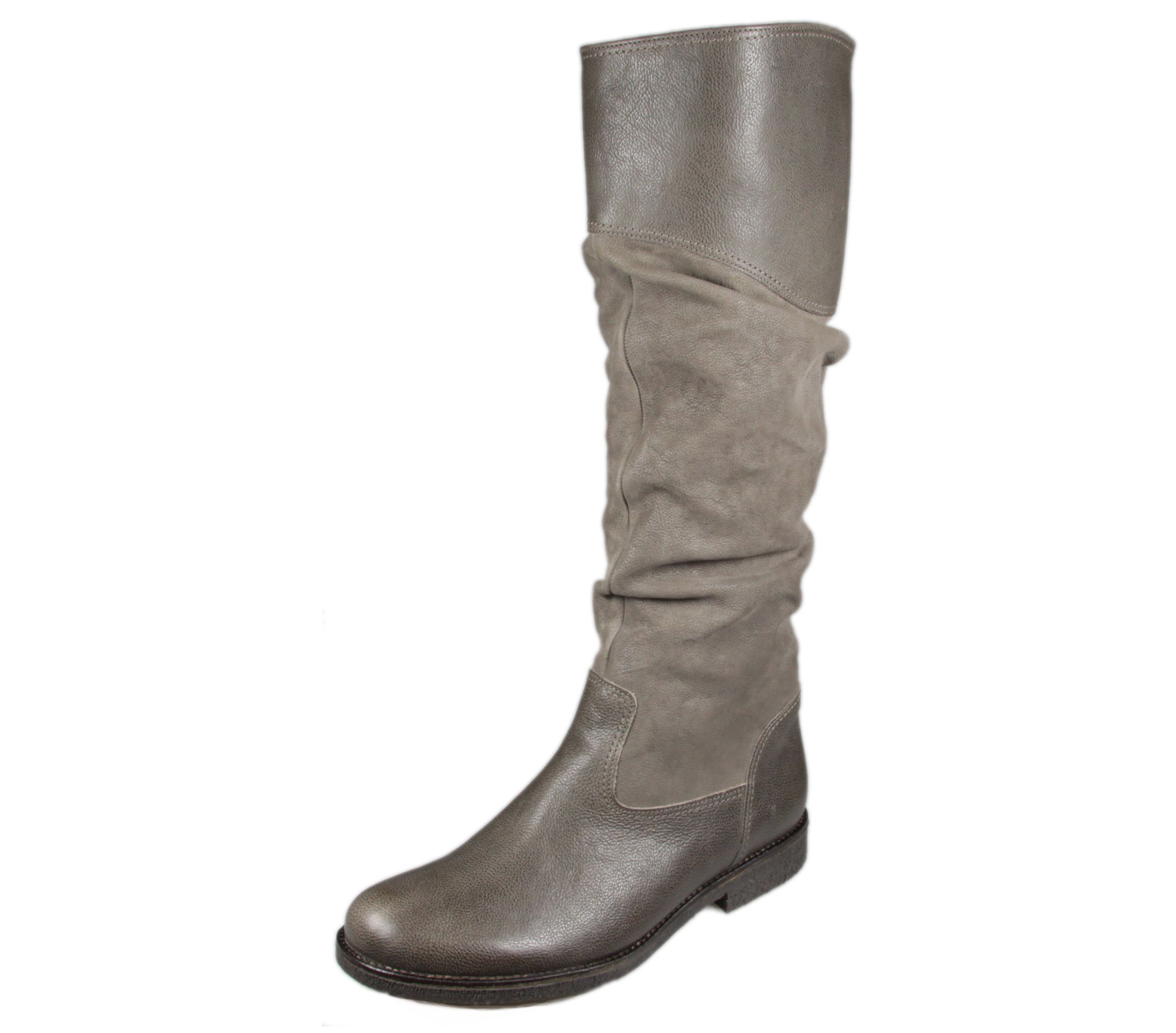 NEU GABOR DAMEN LEDER STIEFEL HOSENWEITE FUMO Gr.40,5