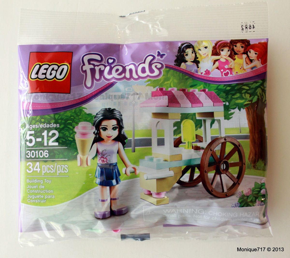 LEGO Friends Polybag 30106 Emma Ice Cream Stand Cart 2013 In Stock NEW