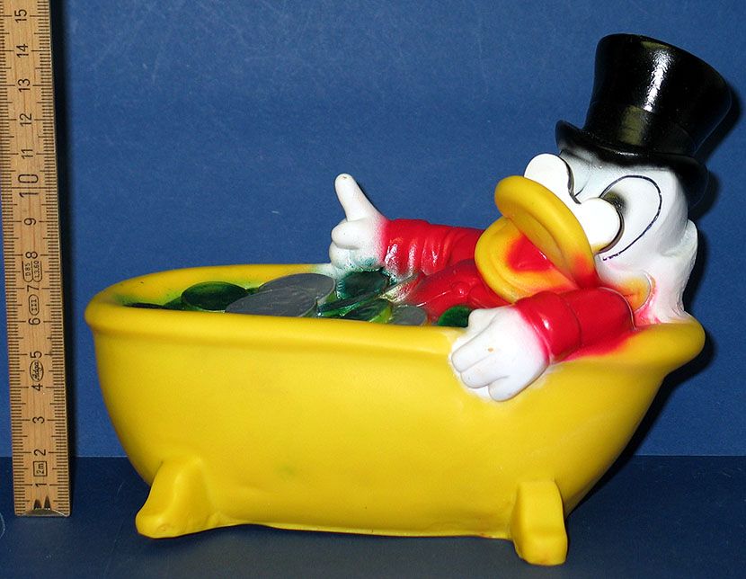 Dagobert Duck in Badewanne === Walt Disney Spardose