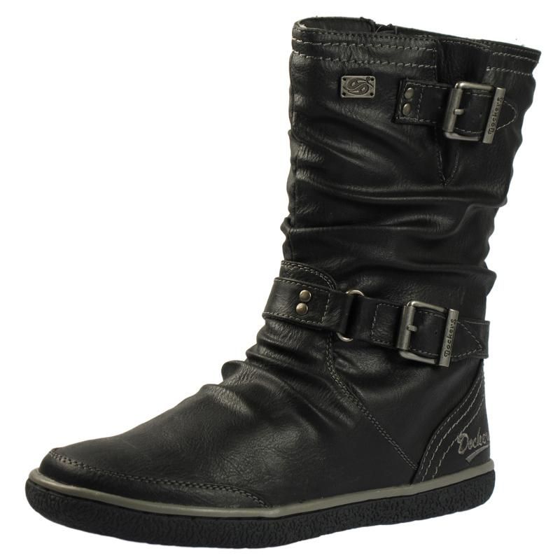 Dockers Stiefelette NEU Damen Schuhe Warmfutter