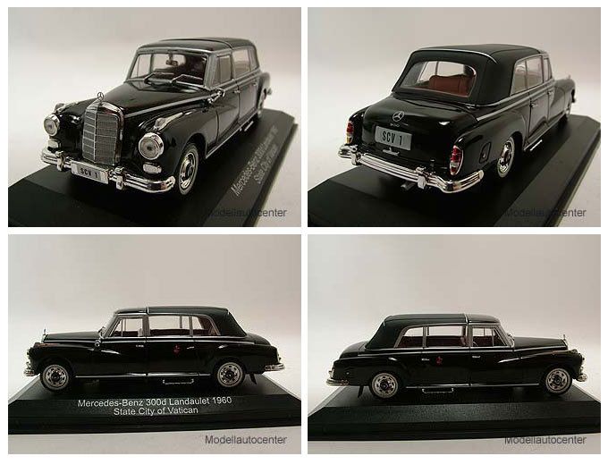 Mercedes 300d Landaulet 1960, State City of Vatican, Modellauto 143