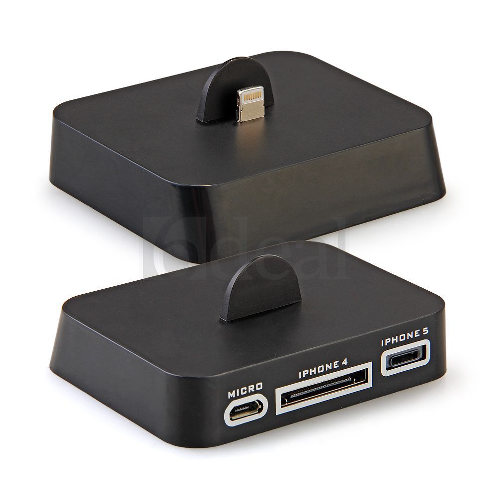 1x USB Dockingstation Dock Docking Station Ladegeraet fuer iPhone 5