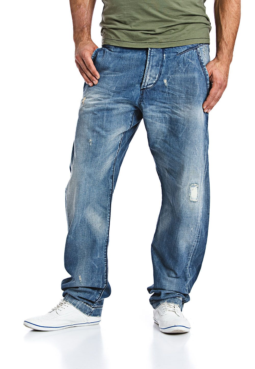 Energie Jeans Hose Herren Firestorm Loose Fit hellblau brands4friends