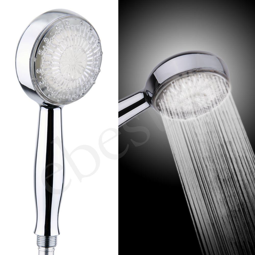 Farben Brause Handbrause Dusche Shower Duschkopf Kopfbrause 9 LED