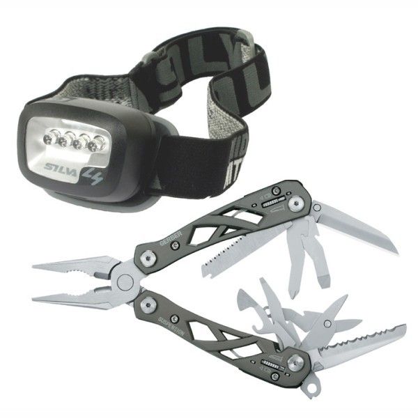 Gerber SUSPENSION Werkzeug plus Stirnlampe Silva L4 MidNite